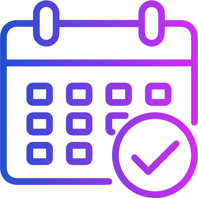 calendar icon with gradient