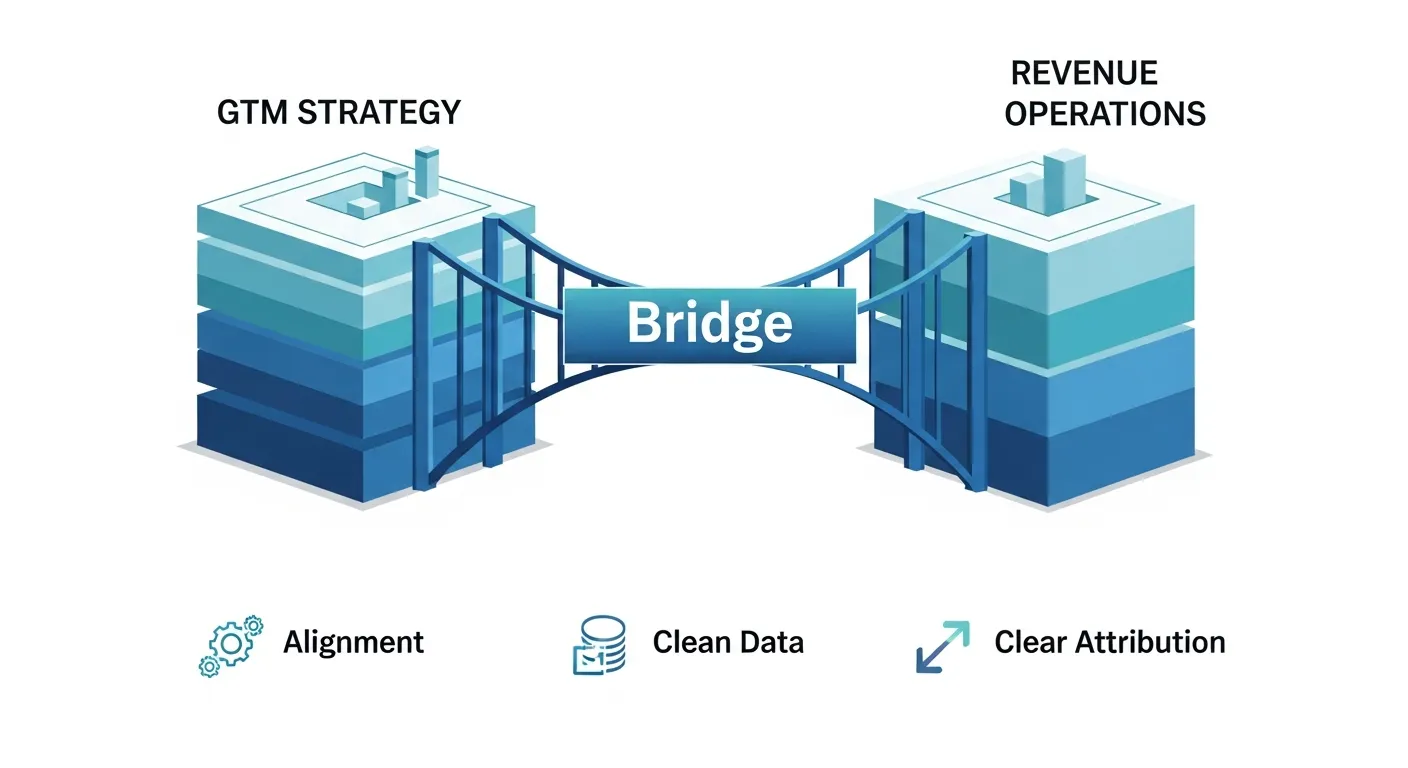 GTM and RevOps bridge connecting strategy to execution