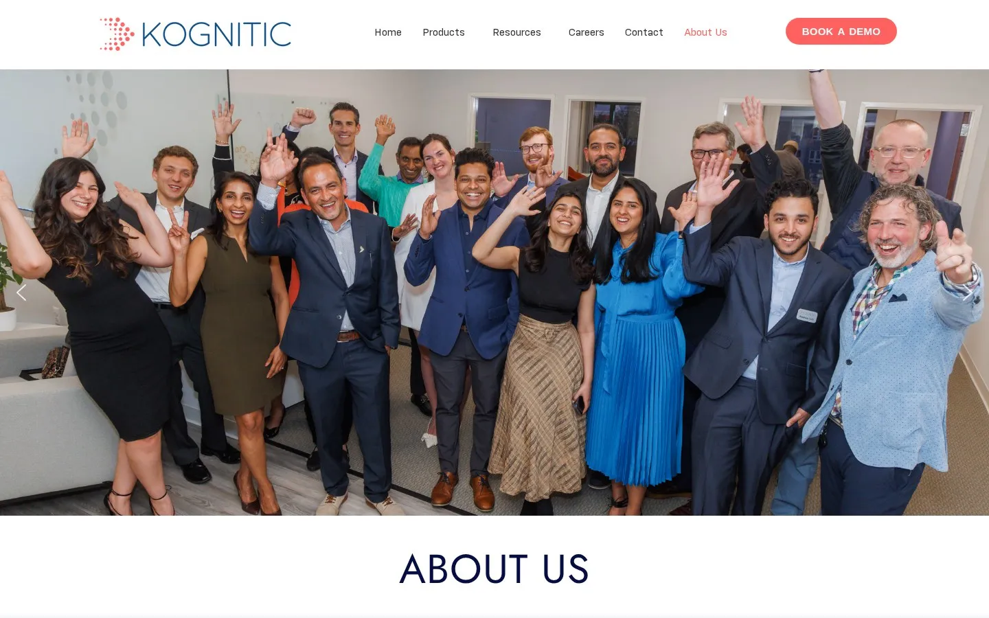 Kognitic about page before the redesign