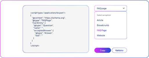 Preview of Schema Generator