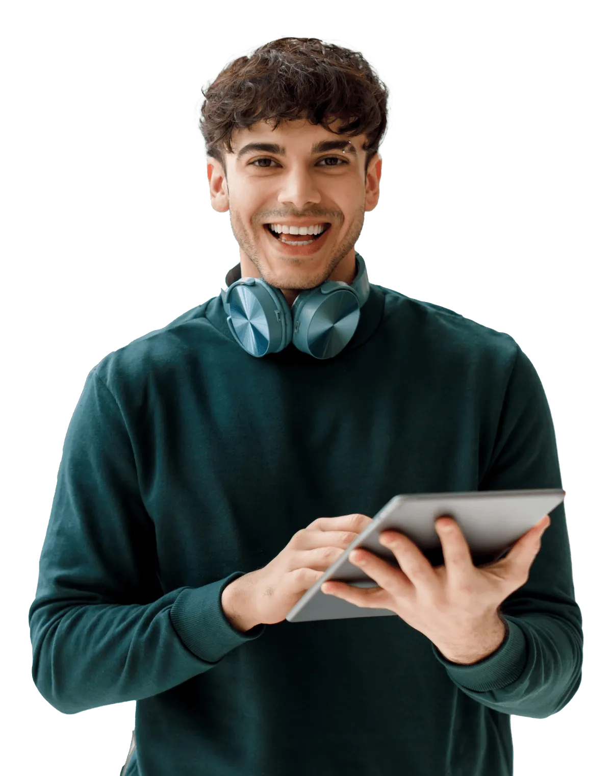 Smiling student